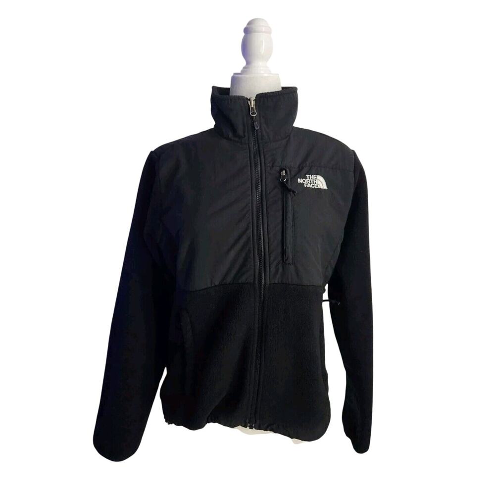 The North Face Women’s Polartec Jacket Zipper Front Black Logo Size S